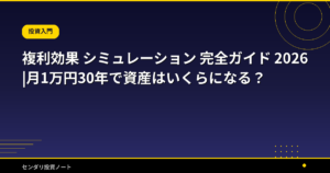複利効果 シミュレーション 完全ガイド 2026|月1万円30年で資産はいくらになる？